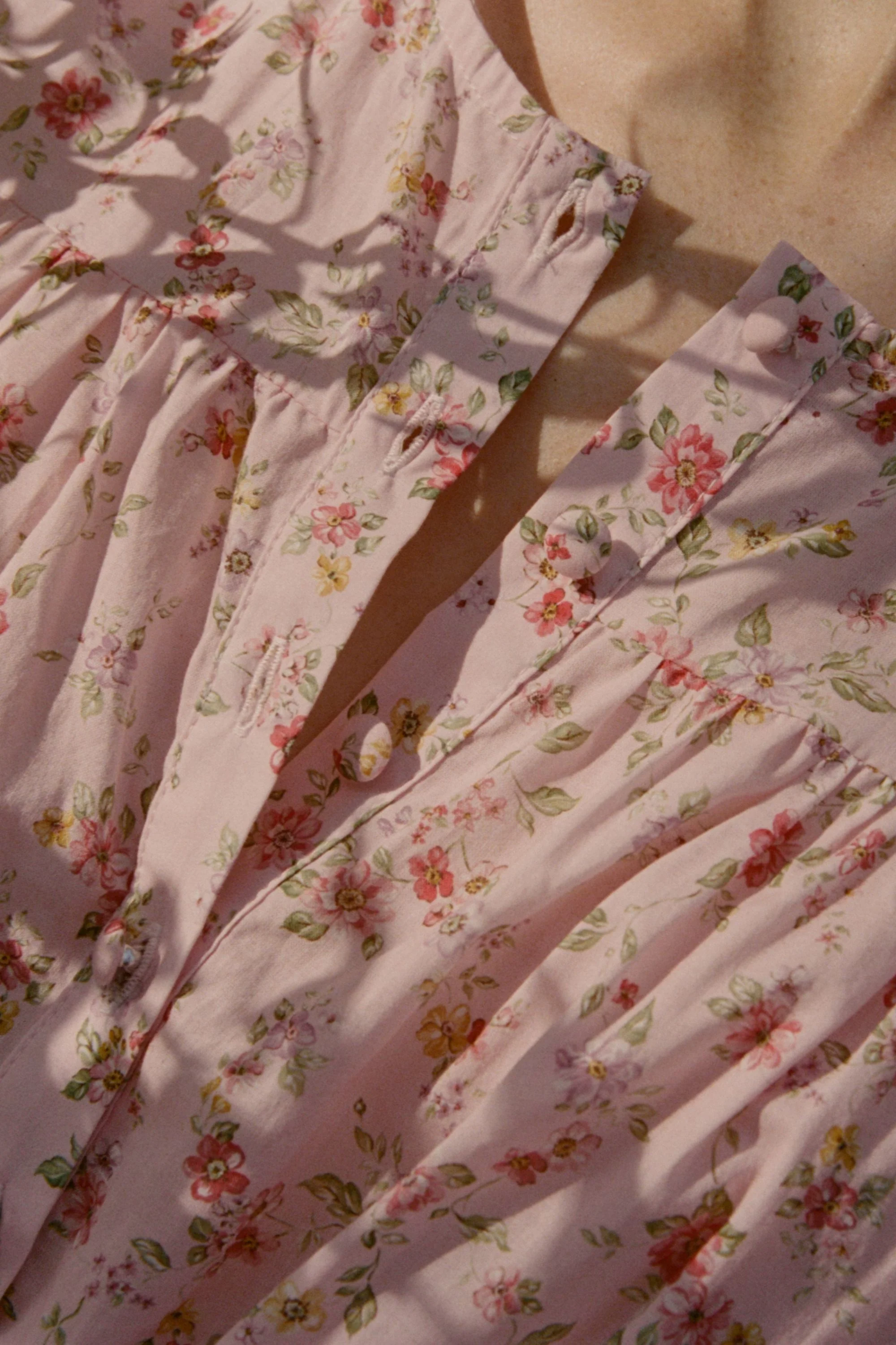 Ava Maxi Dress in Blossom Pink Floral - Image 3