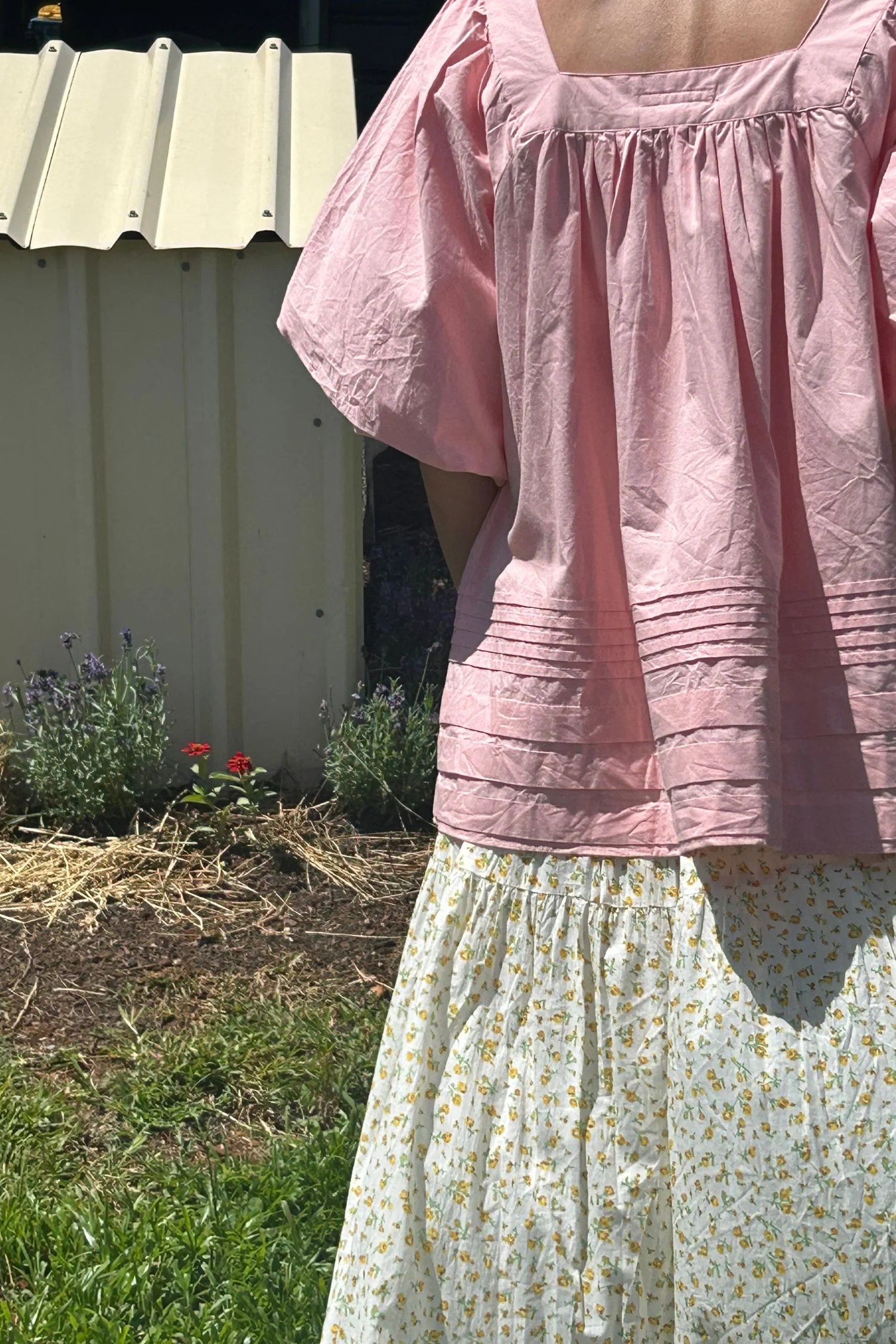 Celine Blouse in Flora Pink - Image 4