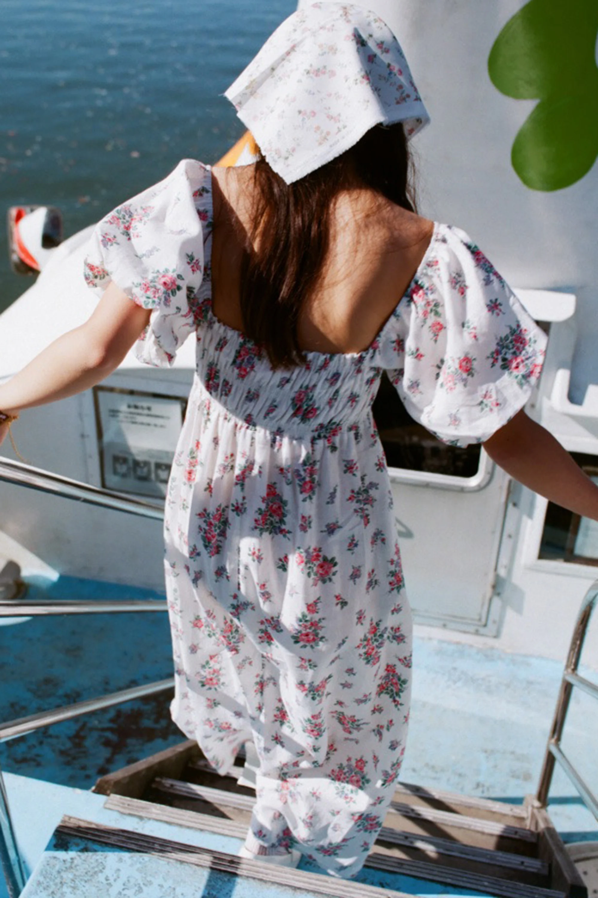 Ella Midi Dress in Ivy Lilac Garden - Image 4
