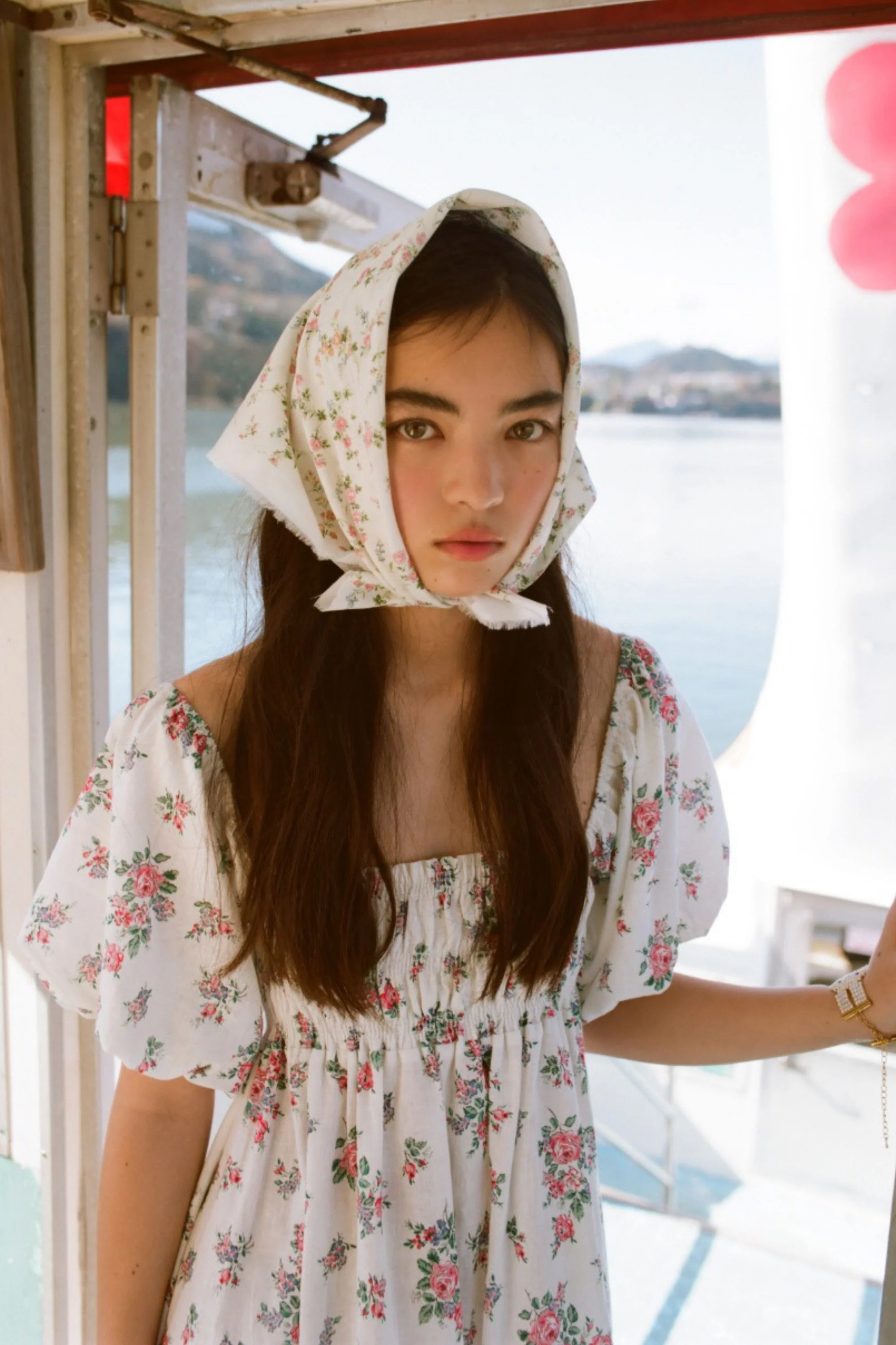 Ella Midi Dress in Ivy Lilac Garden - Image 5