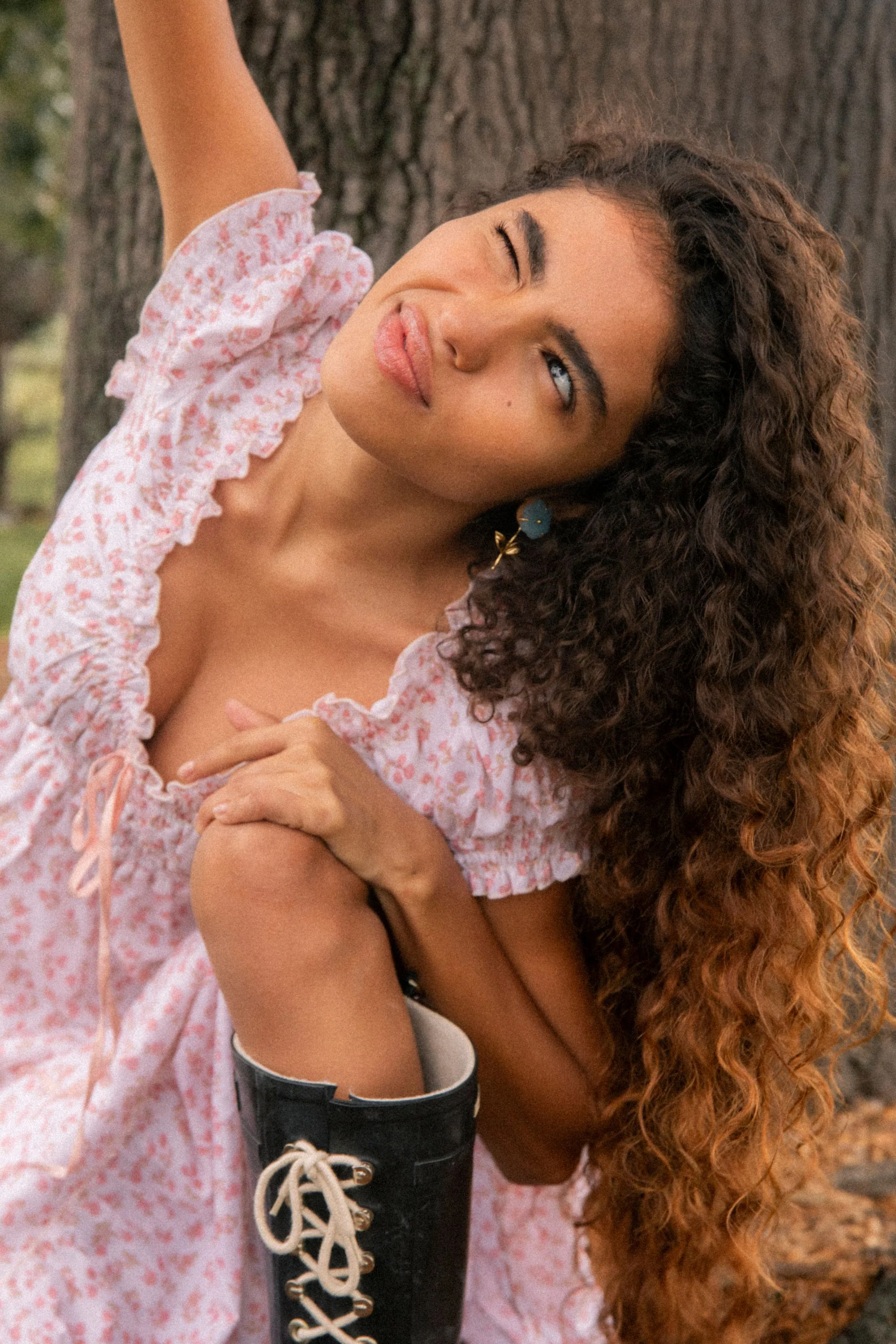 Halle Midi Dress in Ella Flower - Image 3