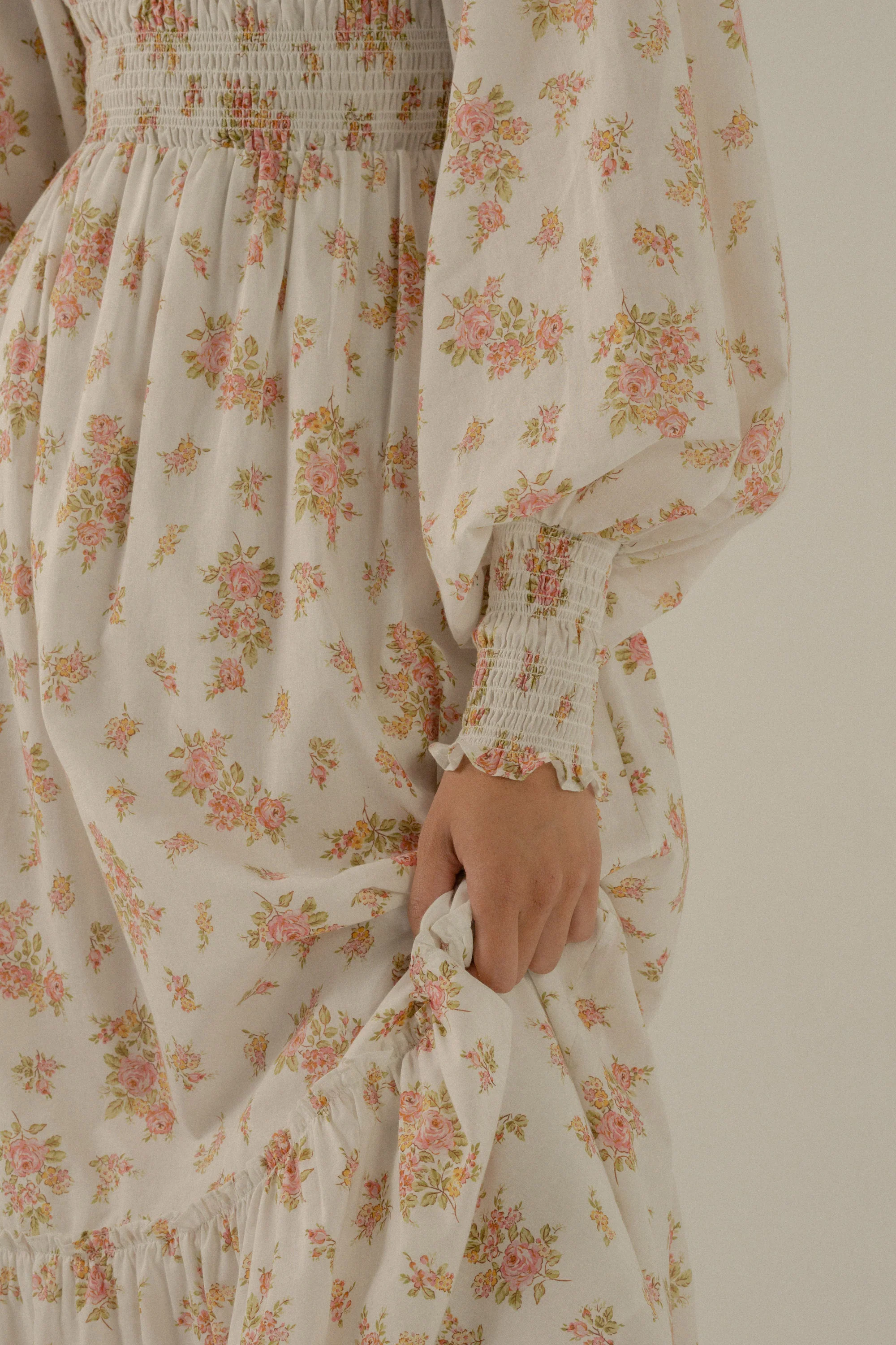 Jane Dress in Della Floral Blush - Image 11