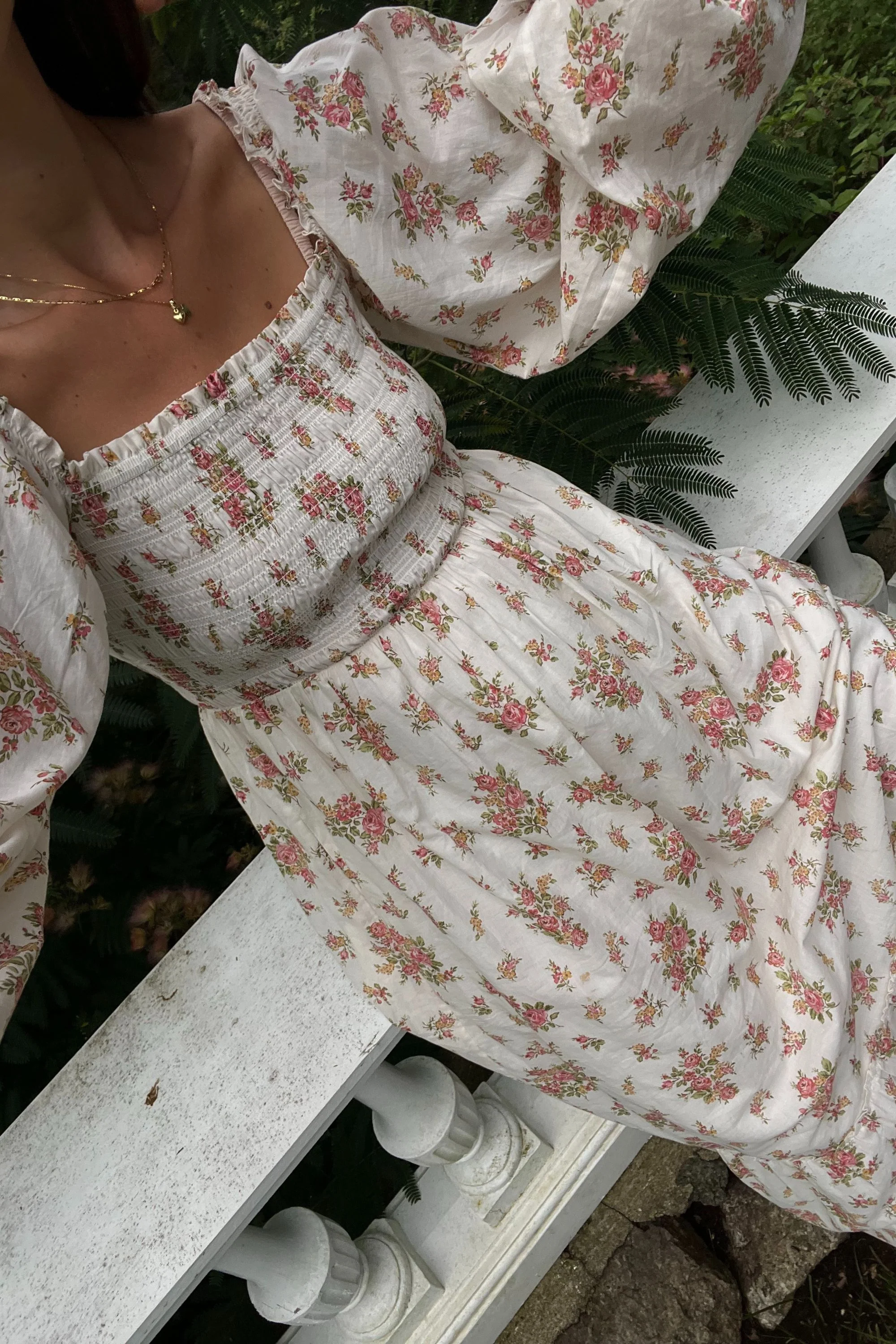 Jane Dress in Della Floral Blush - Image 3