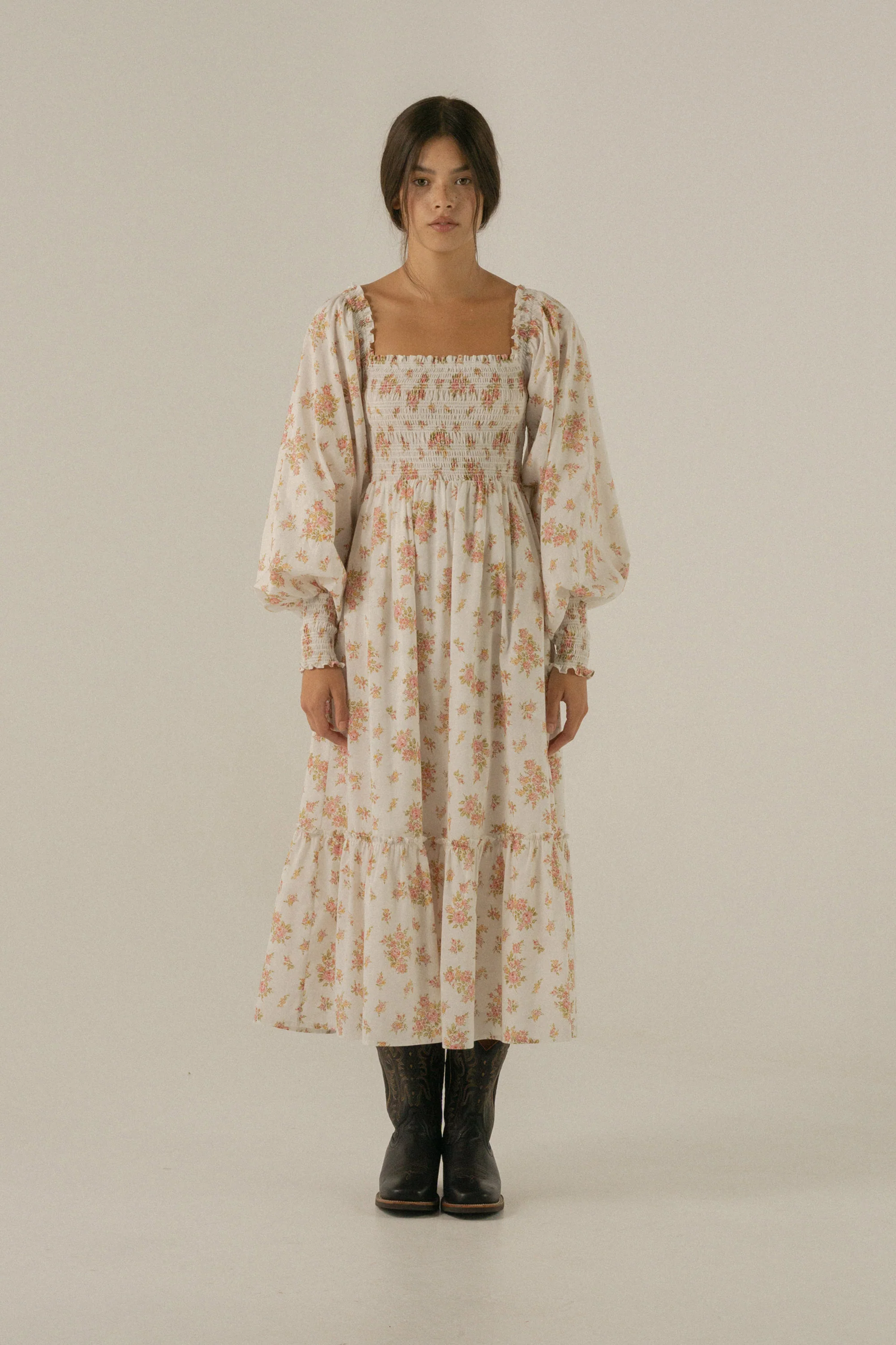 Jane Dress in Della Floral Blush - Image 6