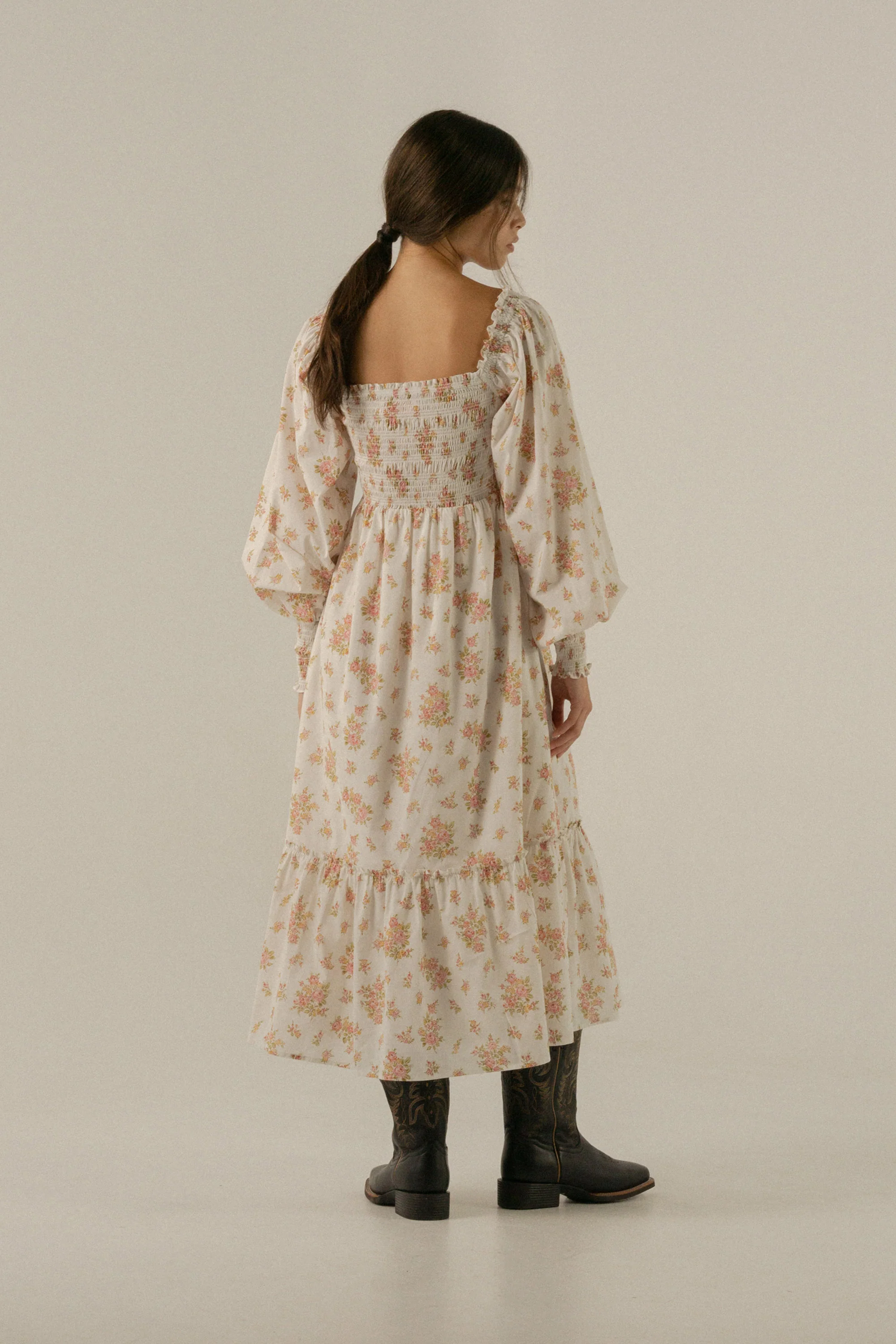 Jane Dress in Della Floral Blush - Image 9