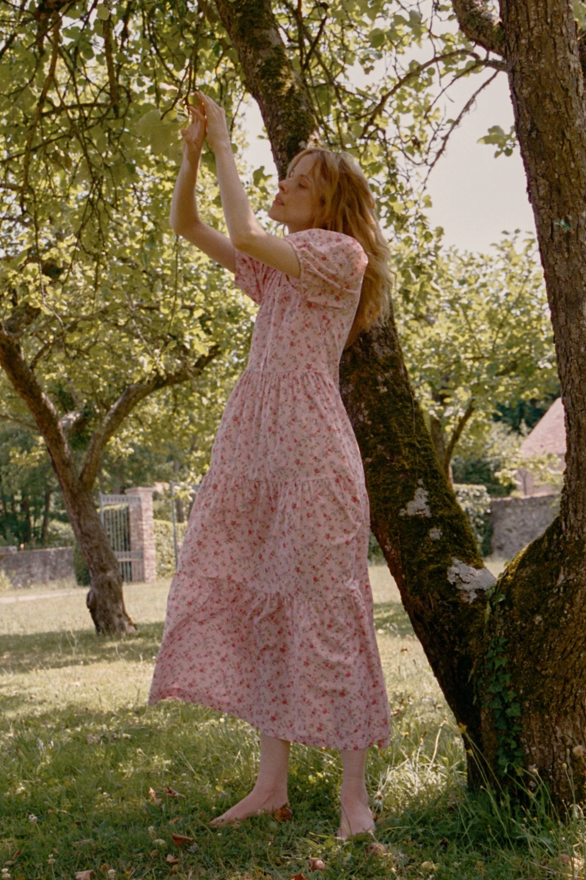 Lola Day Dress in Blossom Pink Floral - Image 5