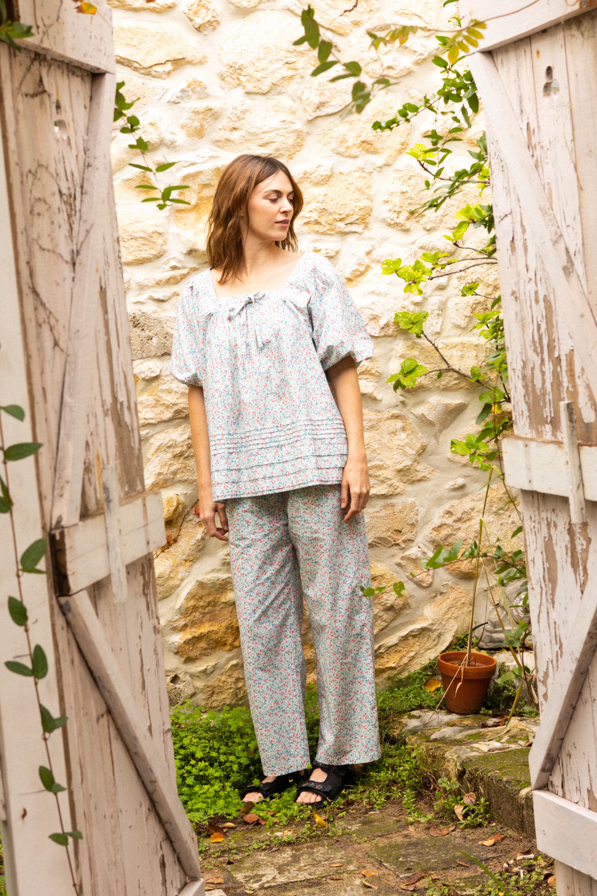 Luka Pant in Cornflower Meadow - Image 5