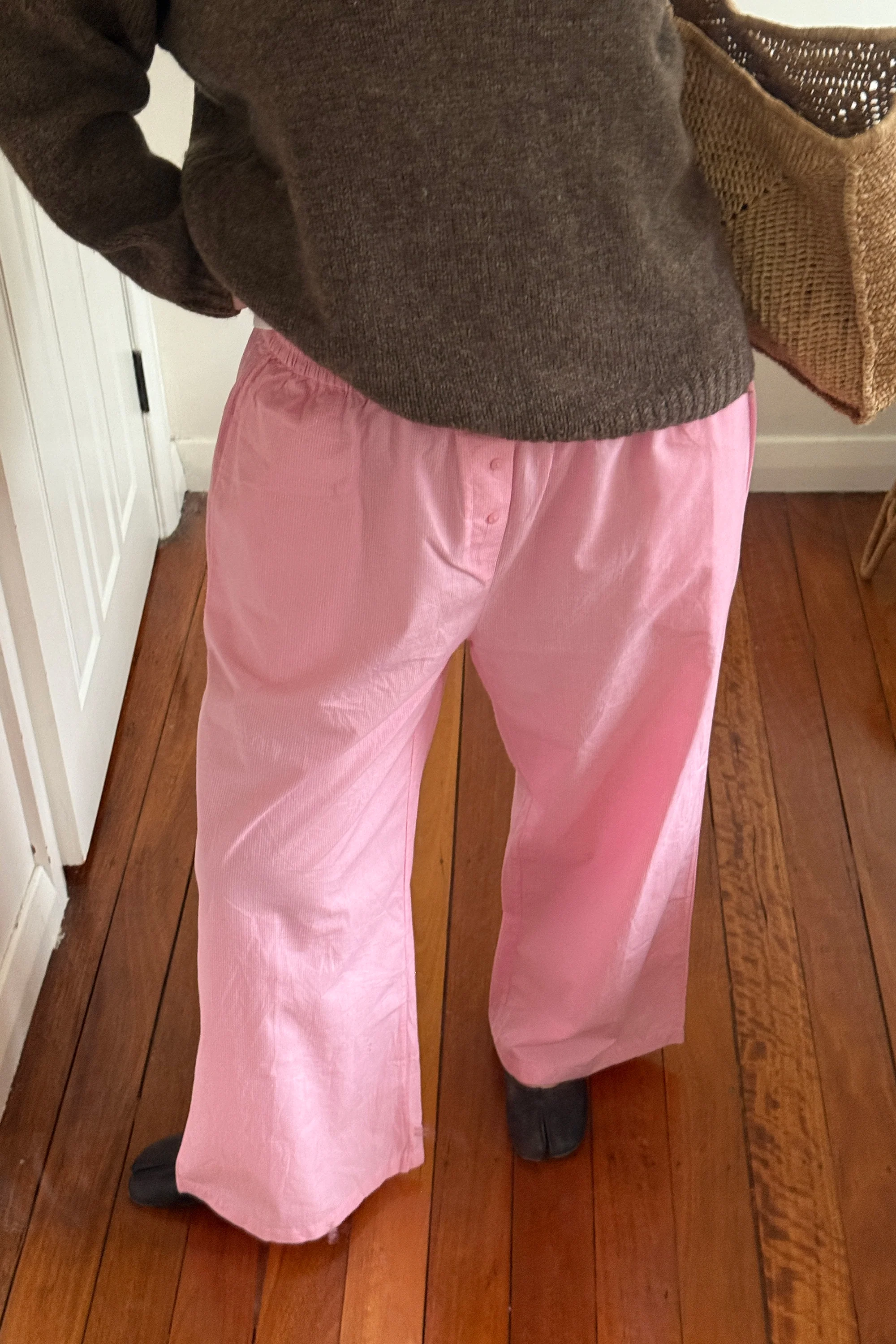 Luka Pant in Juni Rose Pinstripe - Image 3