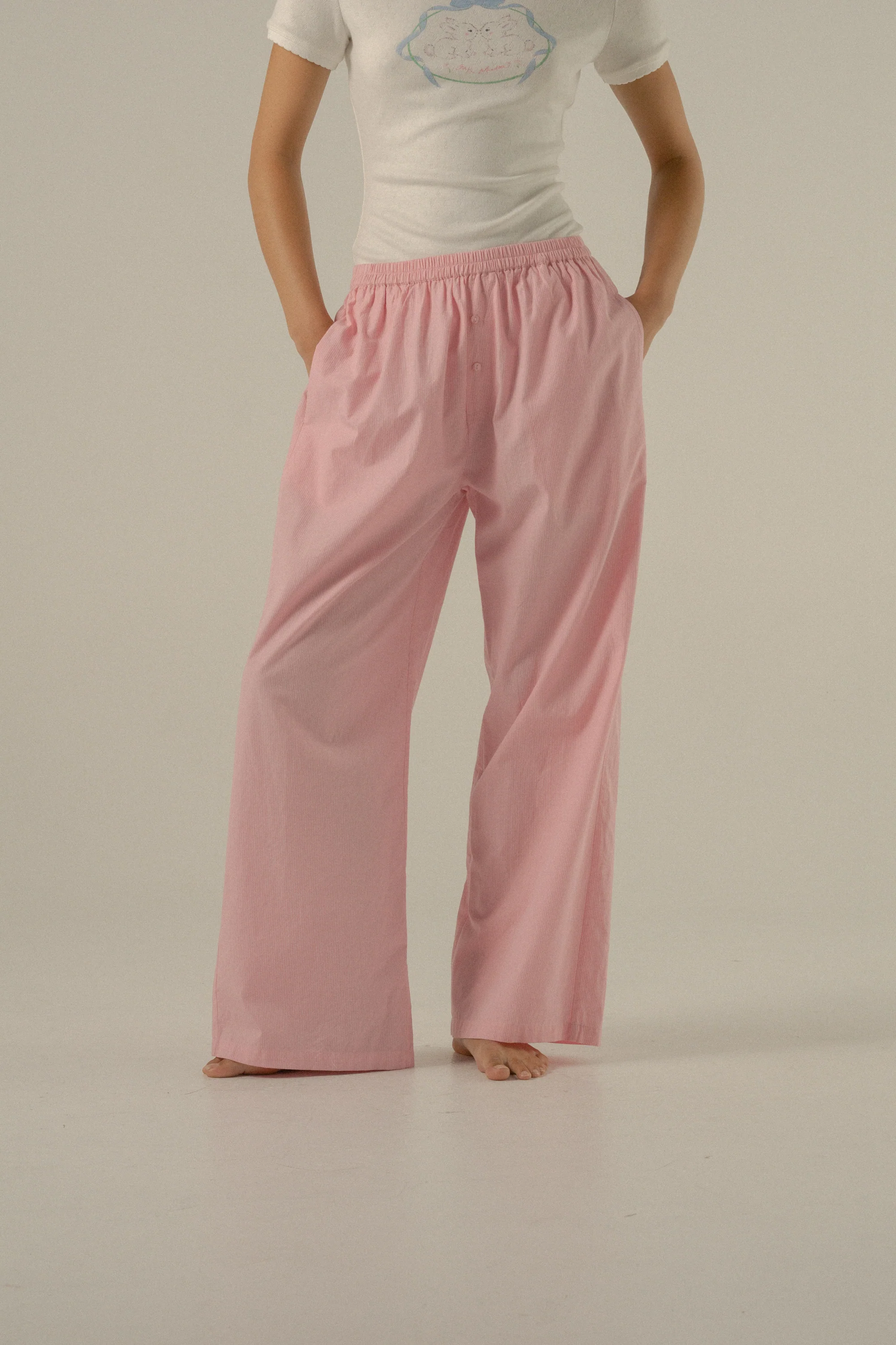 Luka Pant in Juni Rose Pinstripe - Image 7