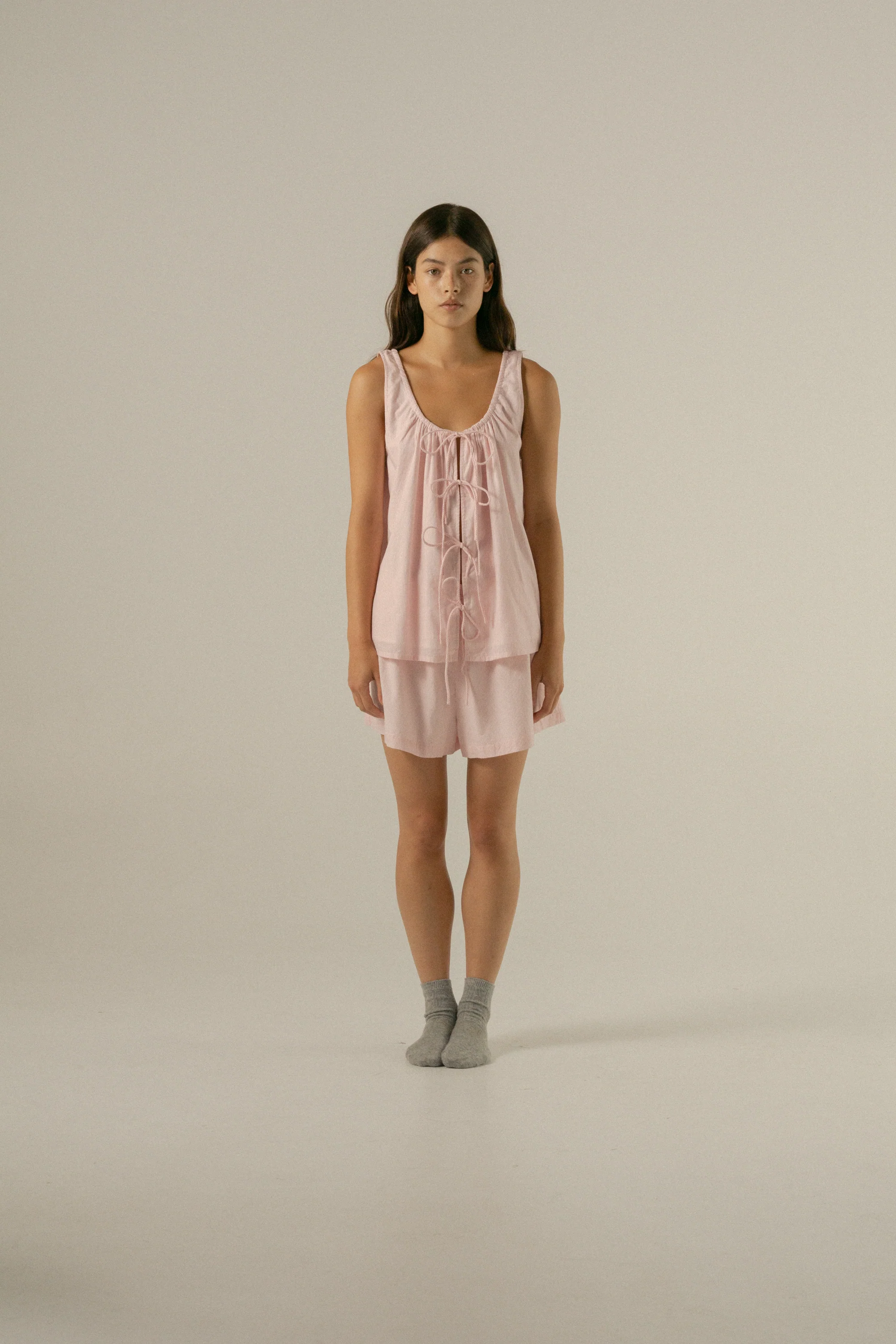 Marni Short in Rosewater Stripe - Image 3