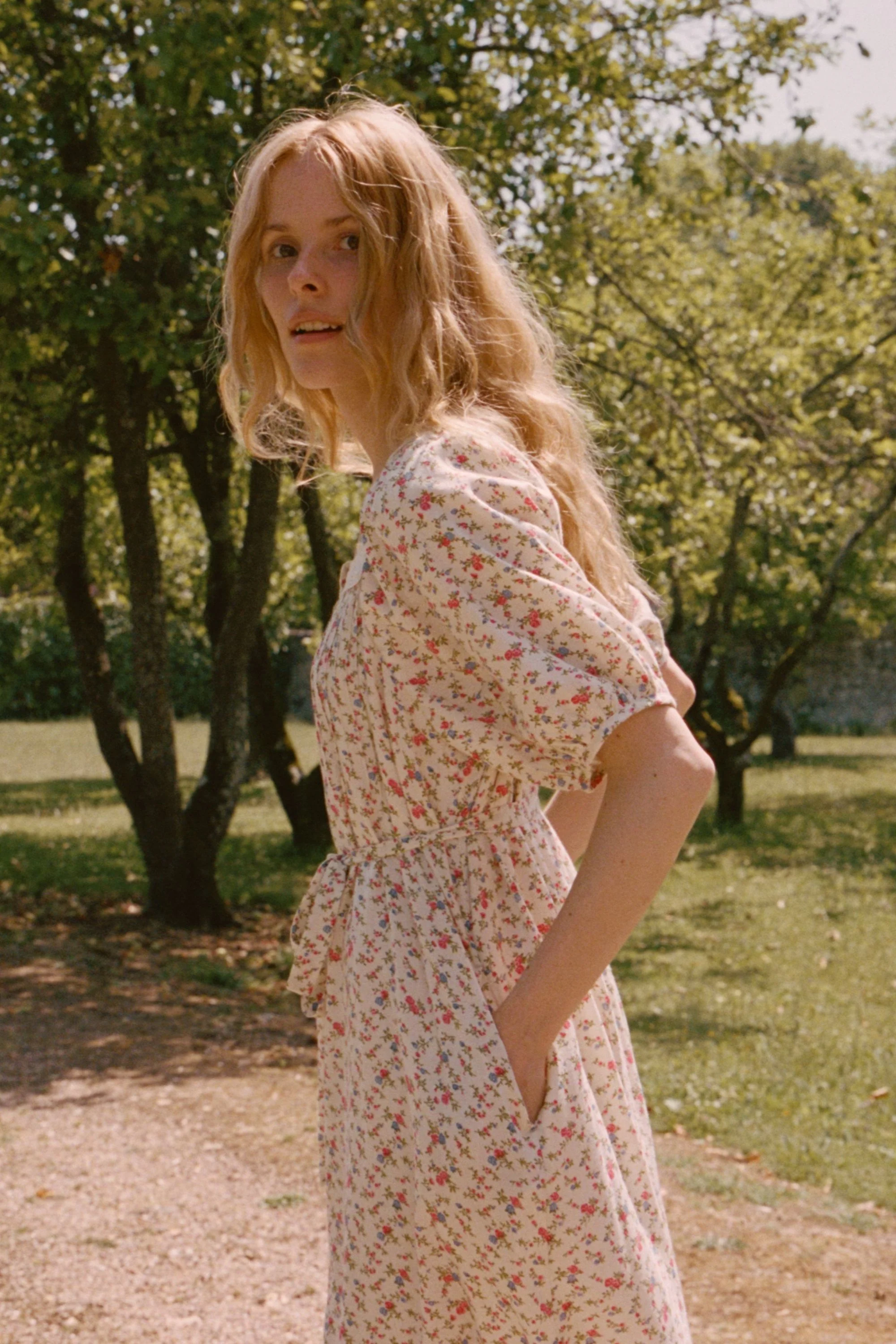 Mila Midi Dress in Henri Vine - Image 3