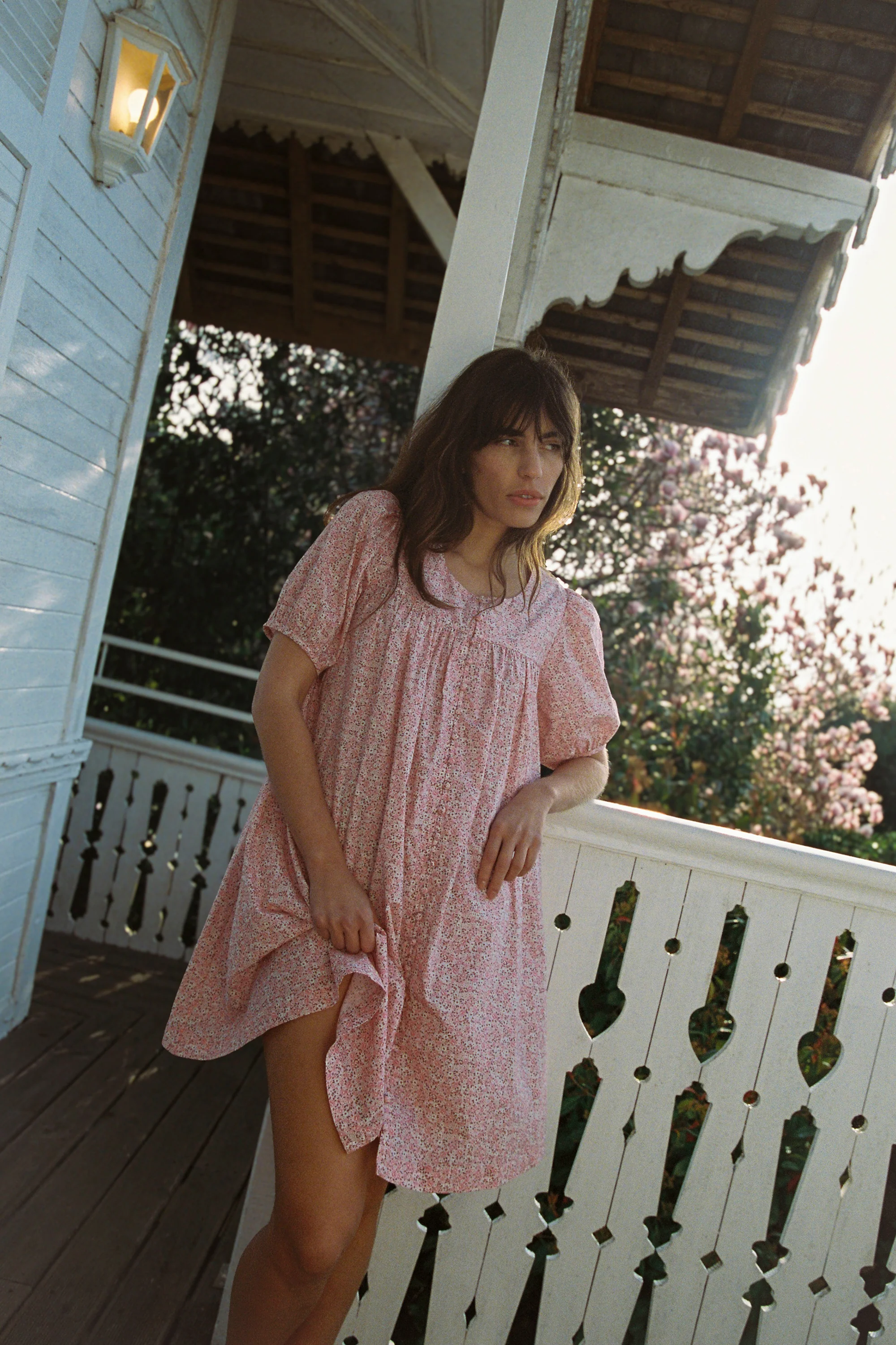Mini Puff Dress - Tall in Rosie Floral - Image 3