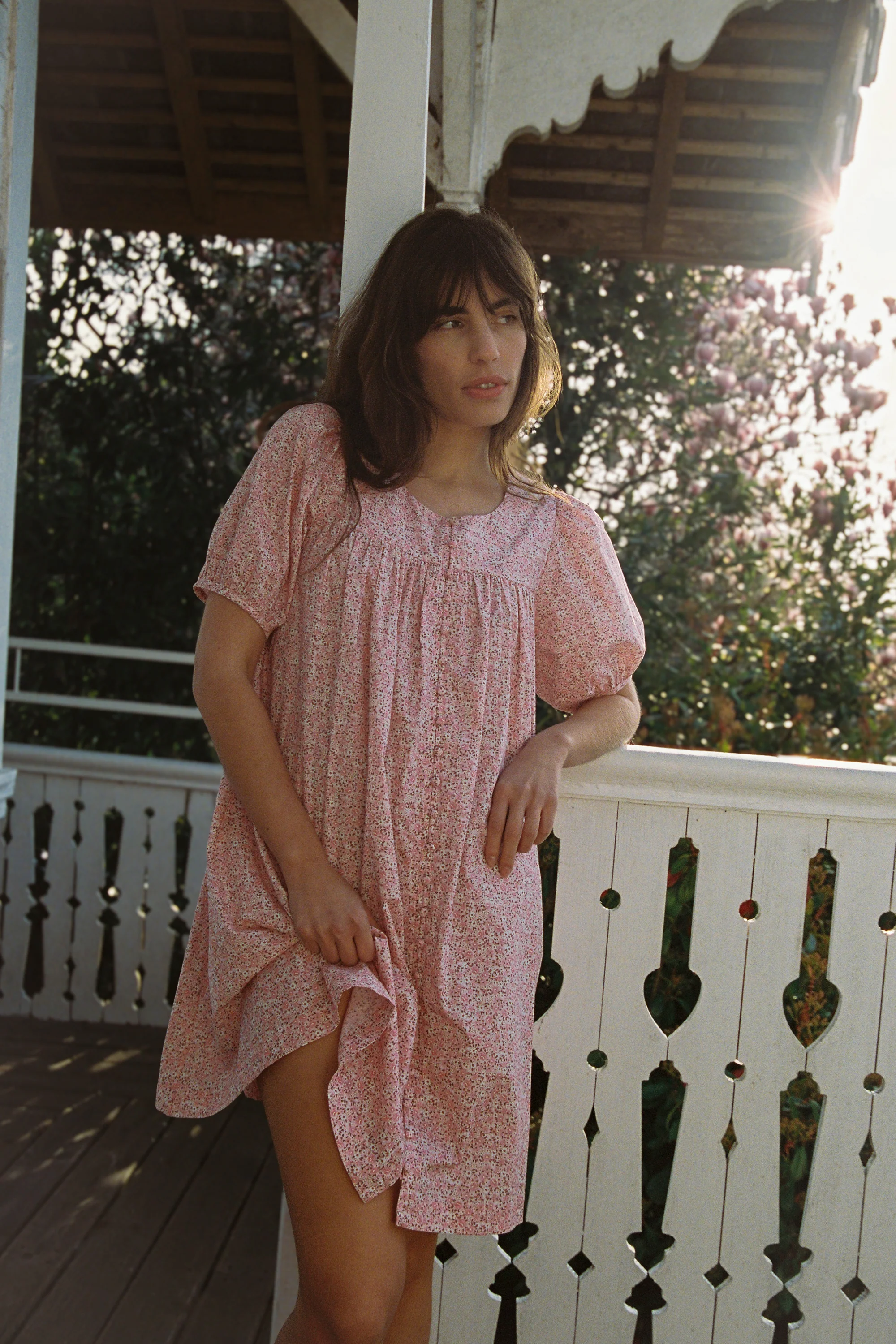 Mini Puff Dress - Tall in Rosie Floral - Image 4