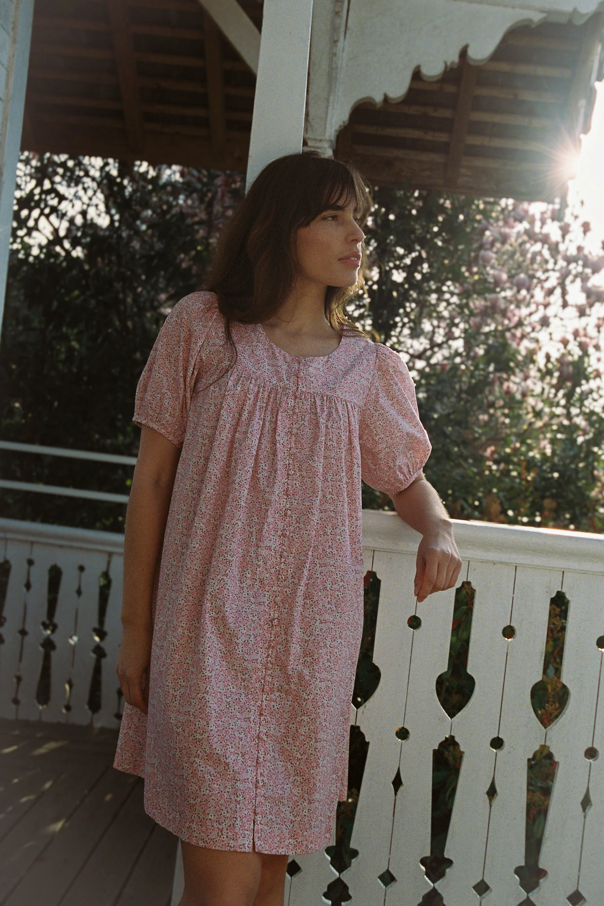 Mini Puff Dress - Tall in Rosie Floral - Image 5