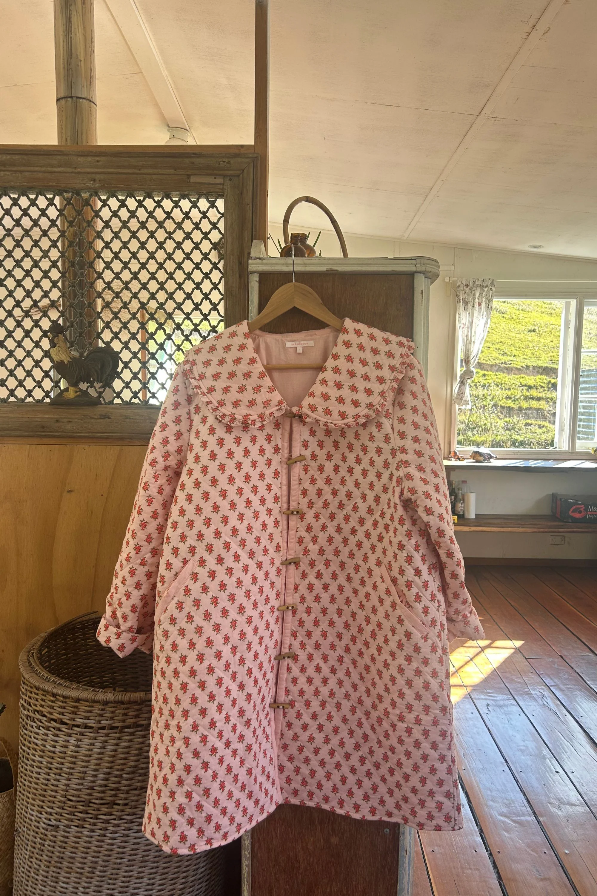Montana Quilted Jacket in Strawberry Thistle - Image 3