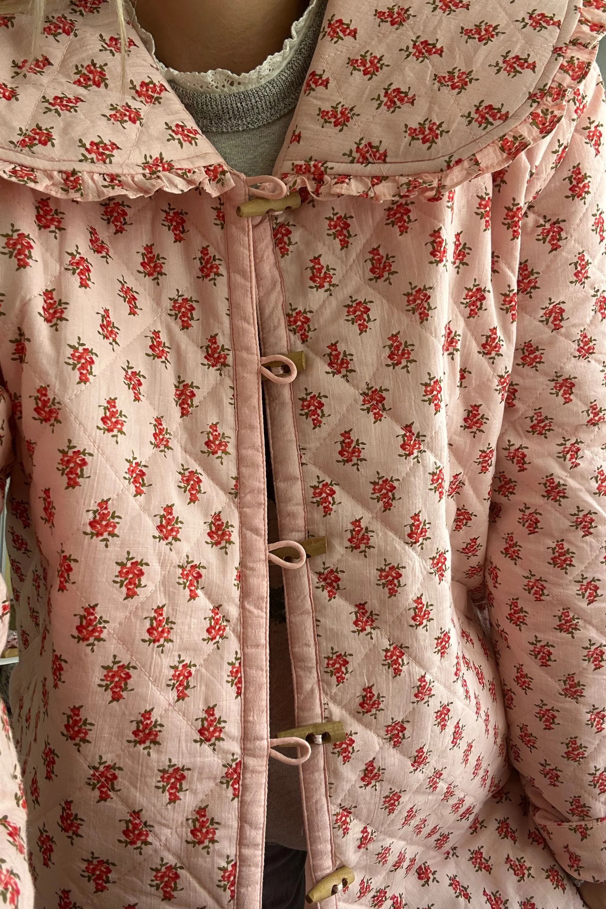 Montana Quilted Jacket in Strawberry Thistle - Image 7