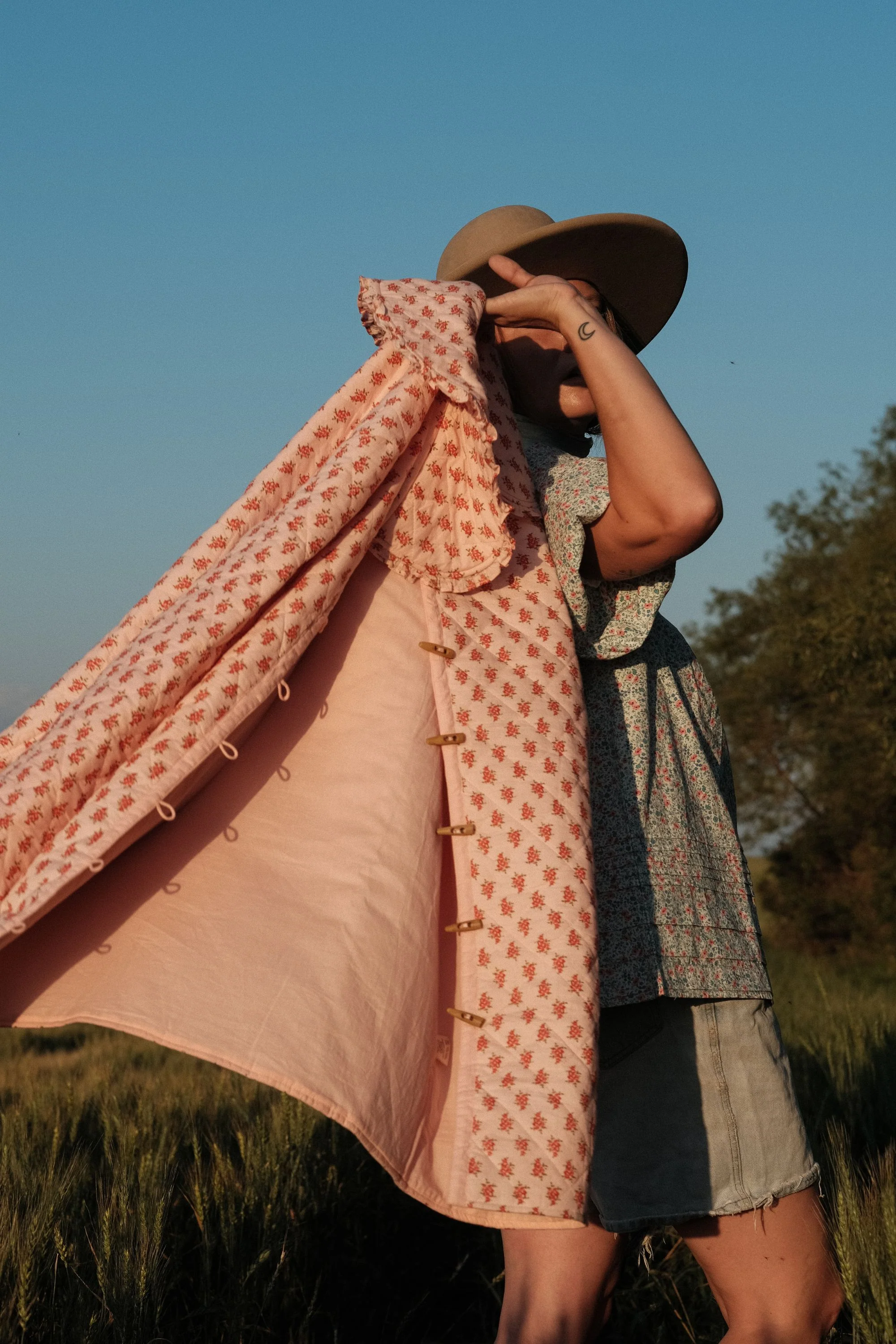 Montana Quilted Jacket in Strawberry Thistle - Image 8