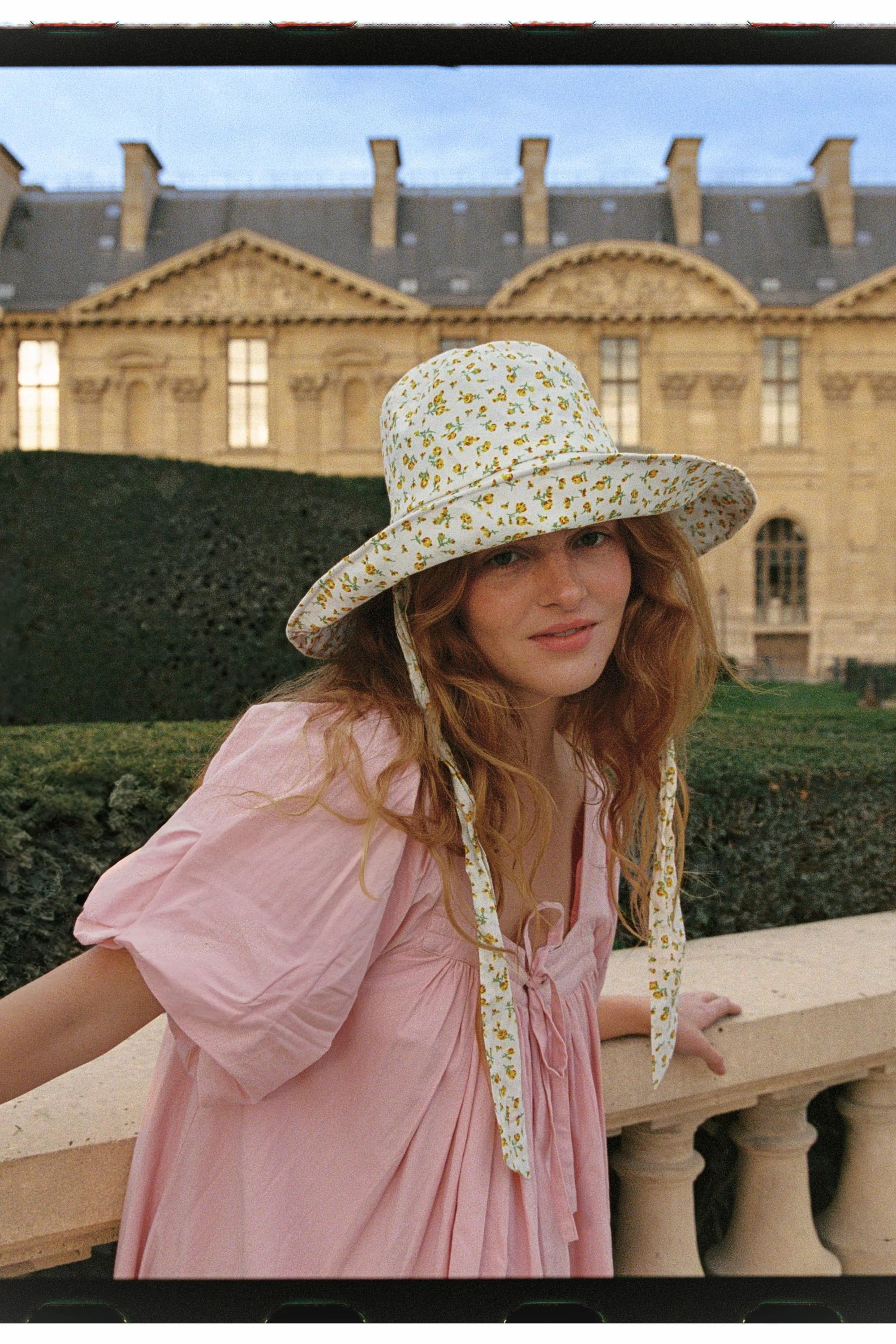 Celine Midi Dress in Flora Pink - Image 5