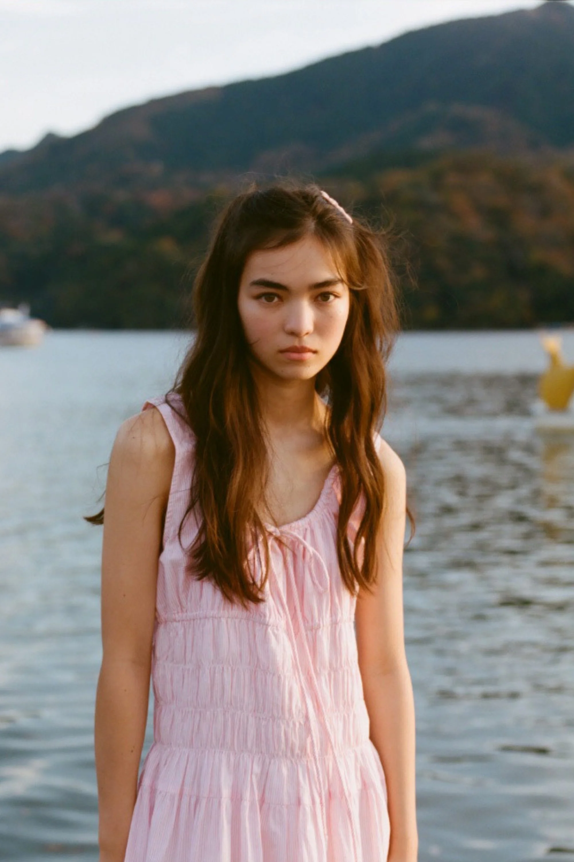 Nora Mini Dress in Rosewater Stripe - Image 10