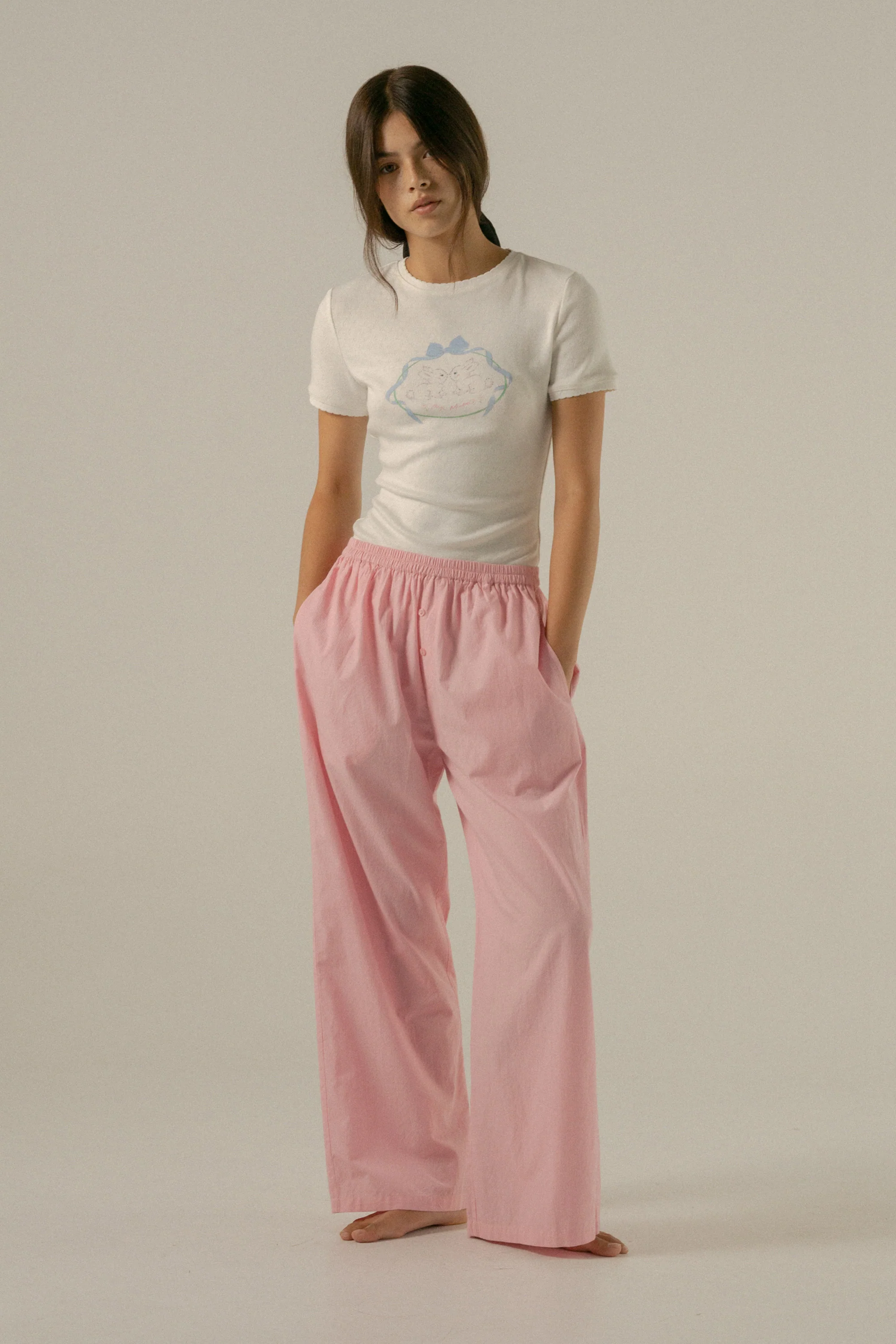 Florrie Baby Tee in Cream - Image 3