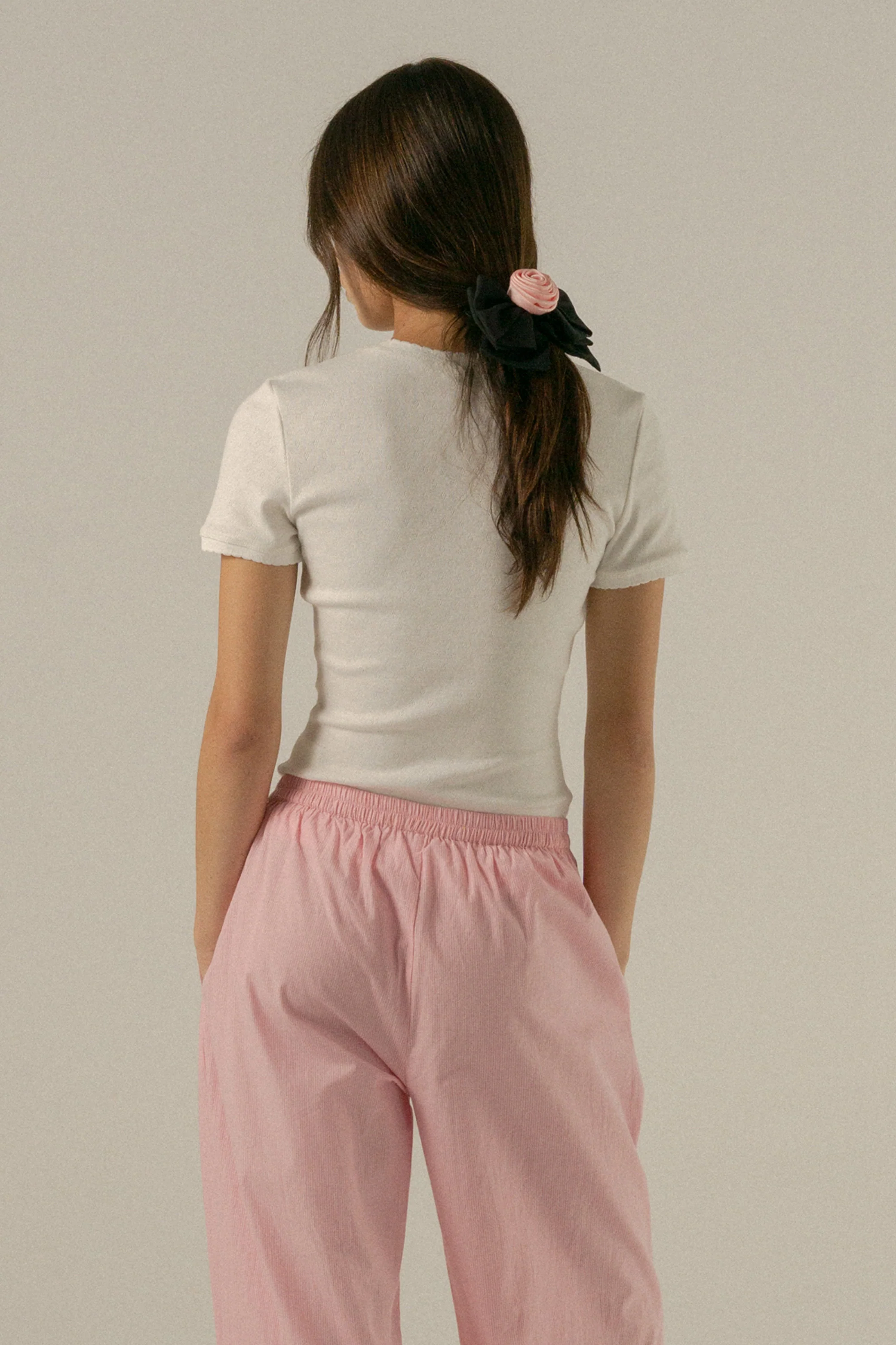 Florrie Baby Tee in Cream - Image 4