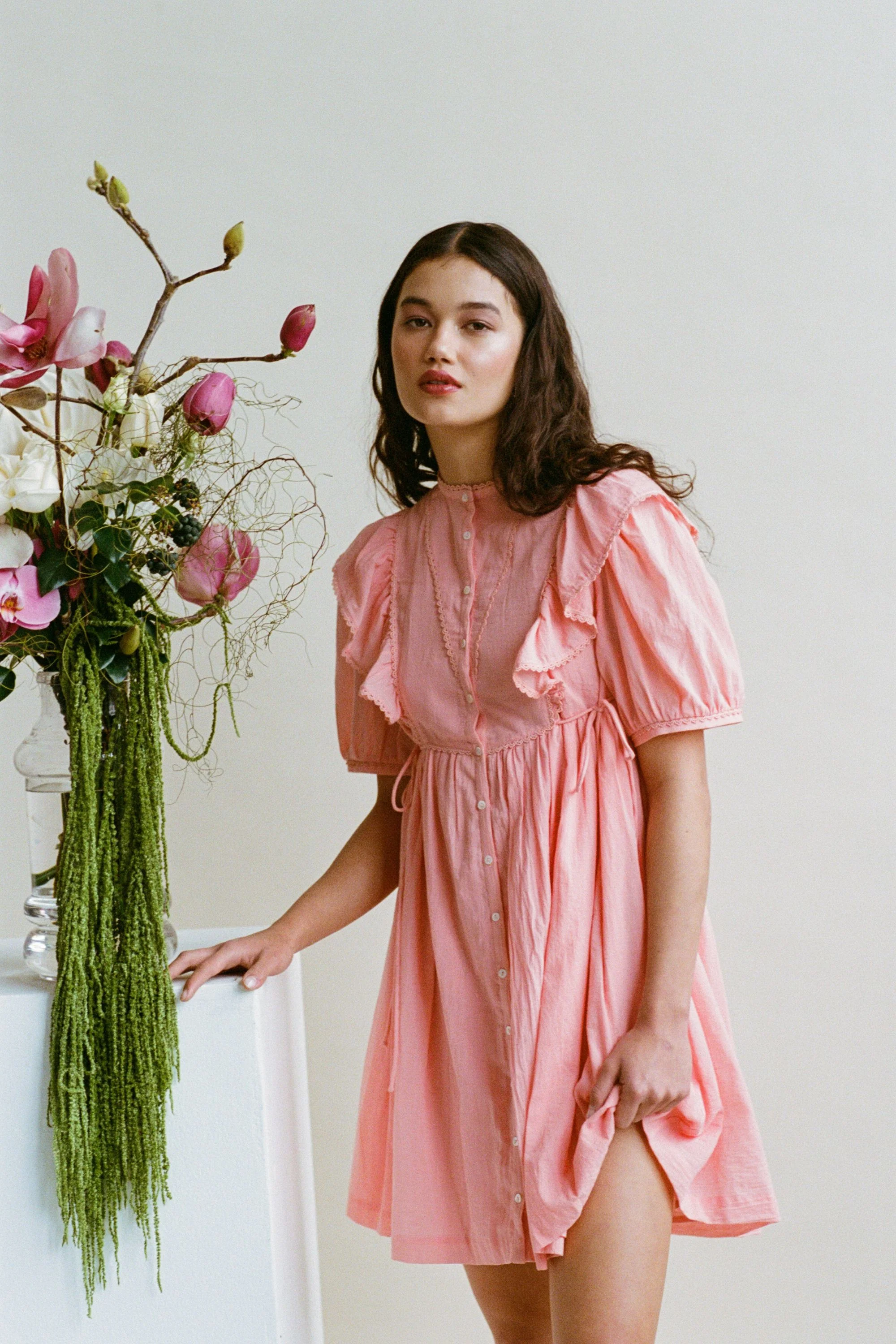 Rumi Dress in Petal Pink - Image 4