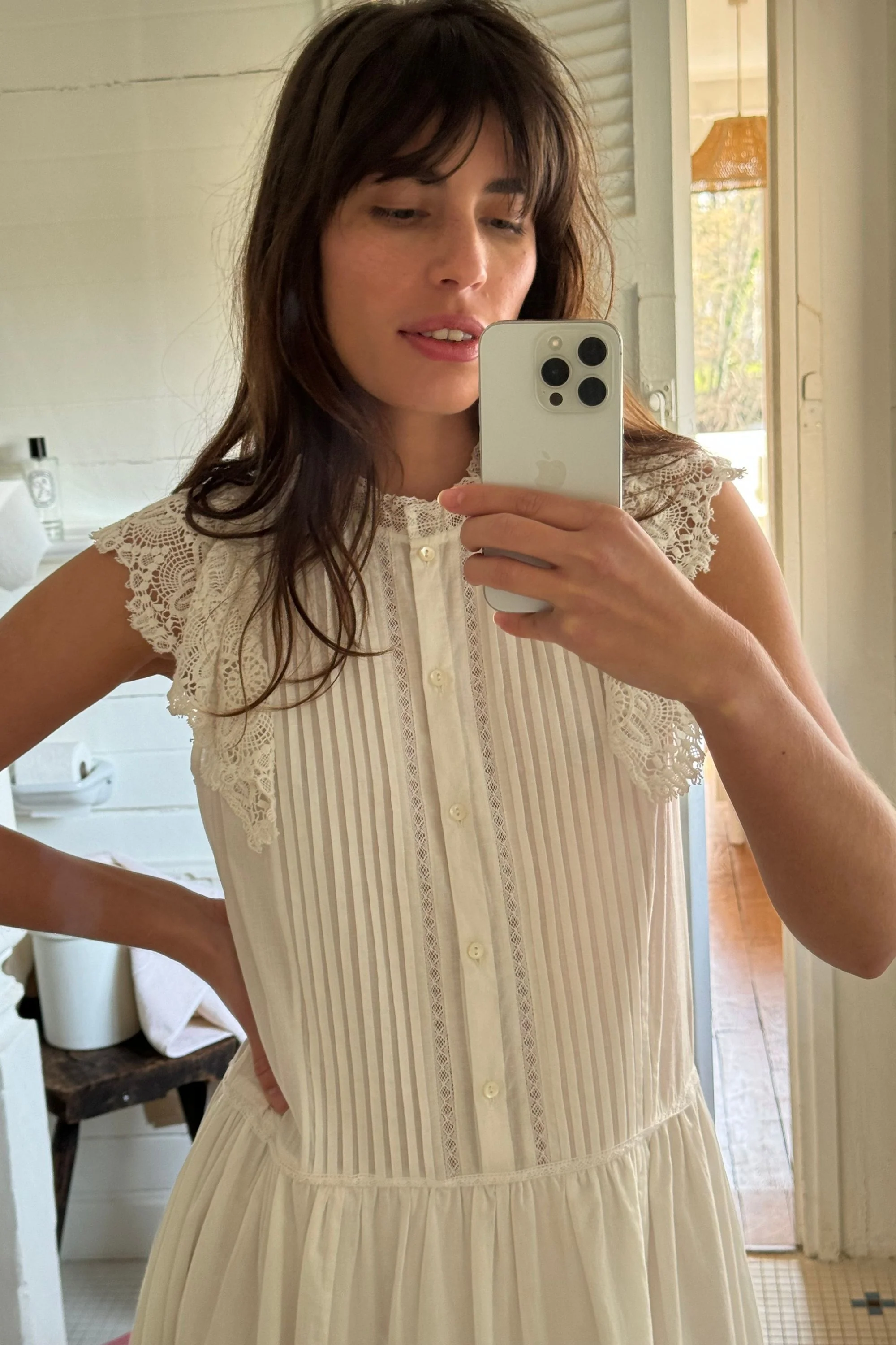 The Annabelle dress in French White ~ Bespoke Design - Image 3