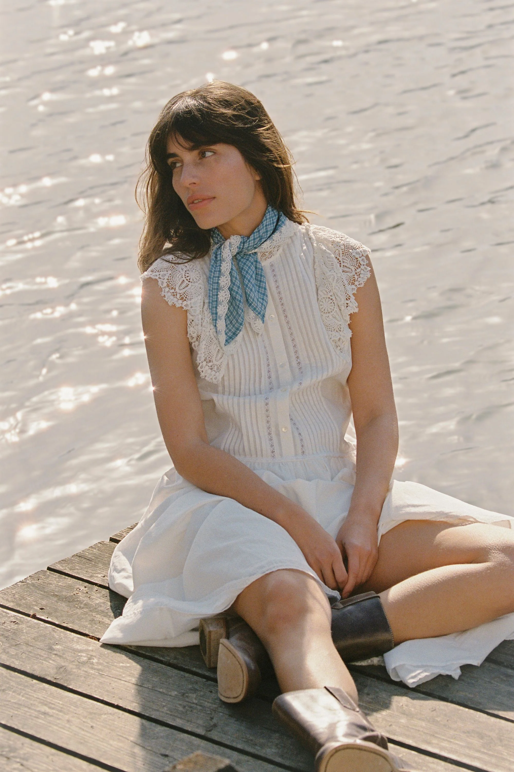 The Annabelle dress in French White ~ Bespoke Design - Image 4