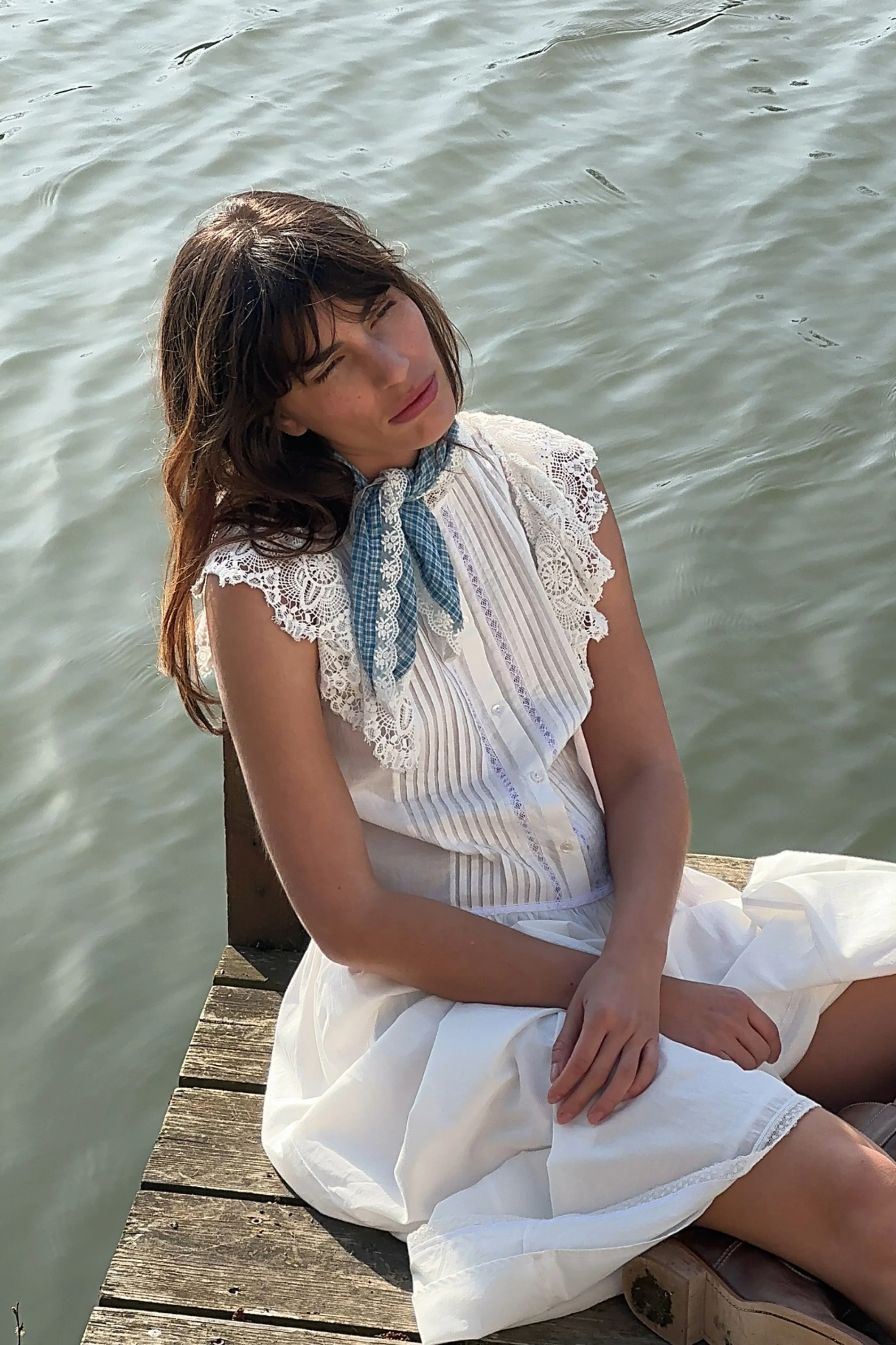 The Annabelle dress in French White ~ Bespoke Design - Image 6