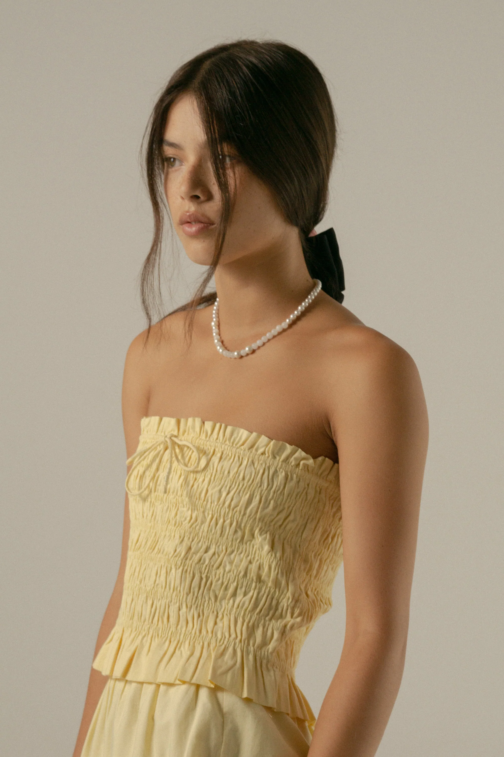 Valli Boob Tube in Buttercup Yellow - Image 4