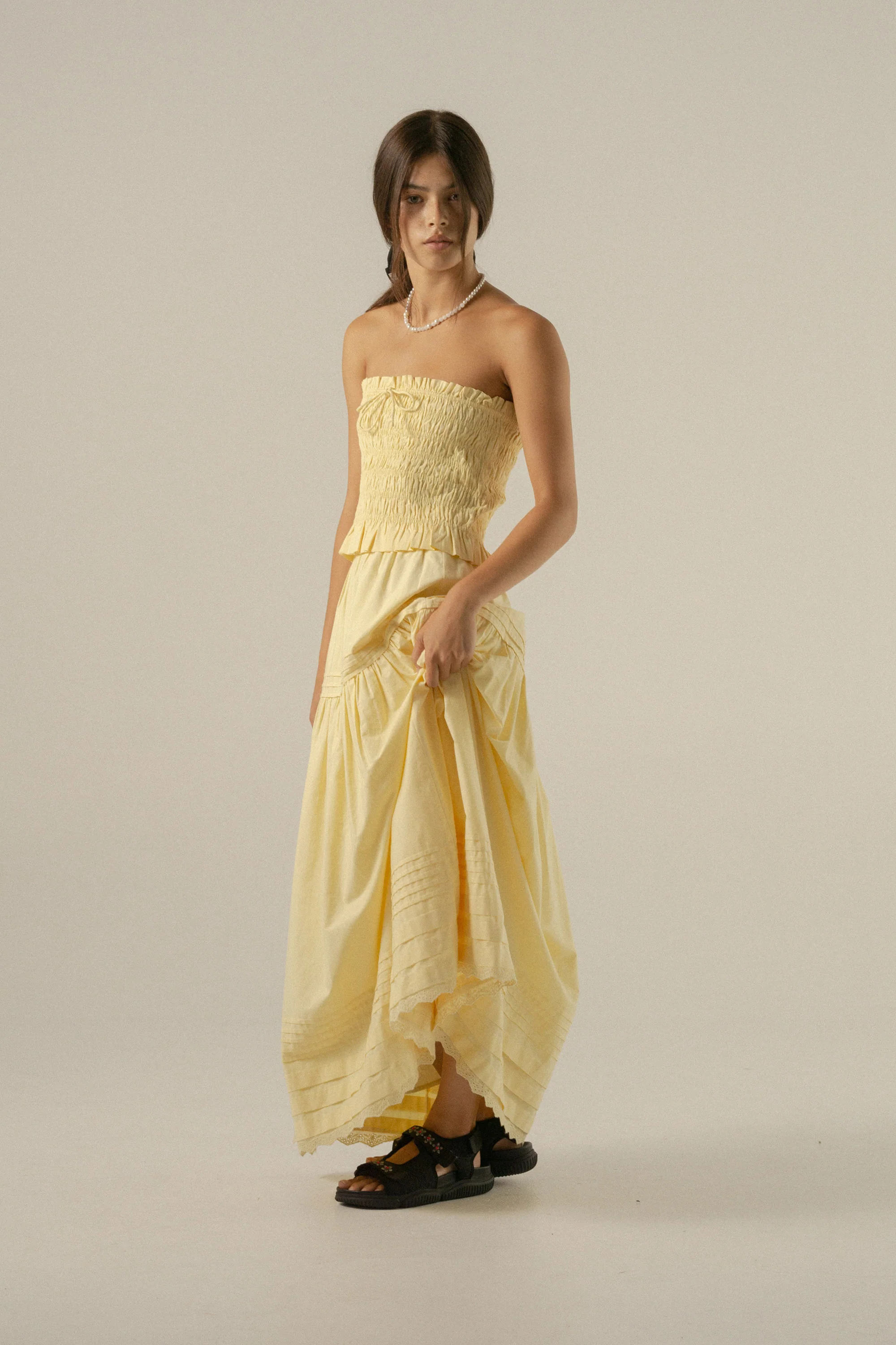 Valli Boob Tube in Buttercup Yellow - Image 5