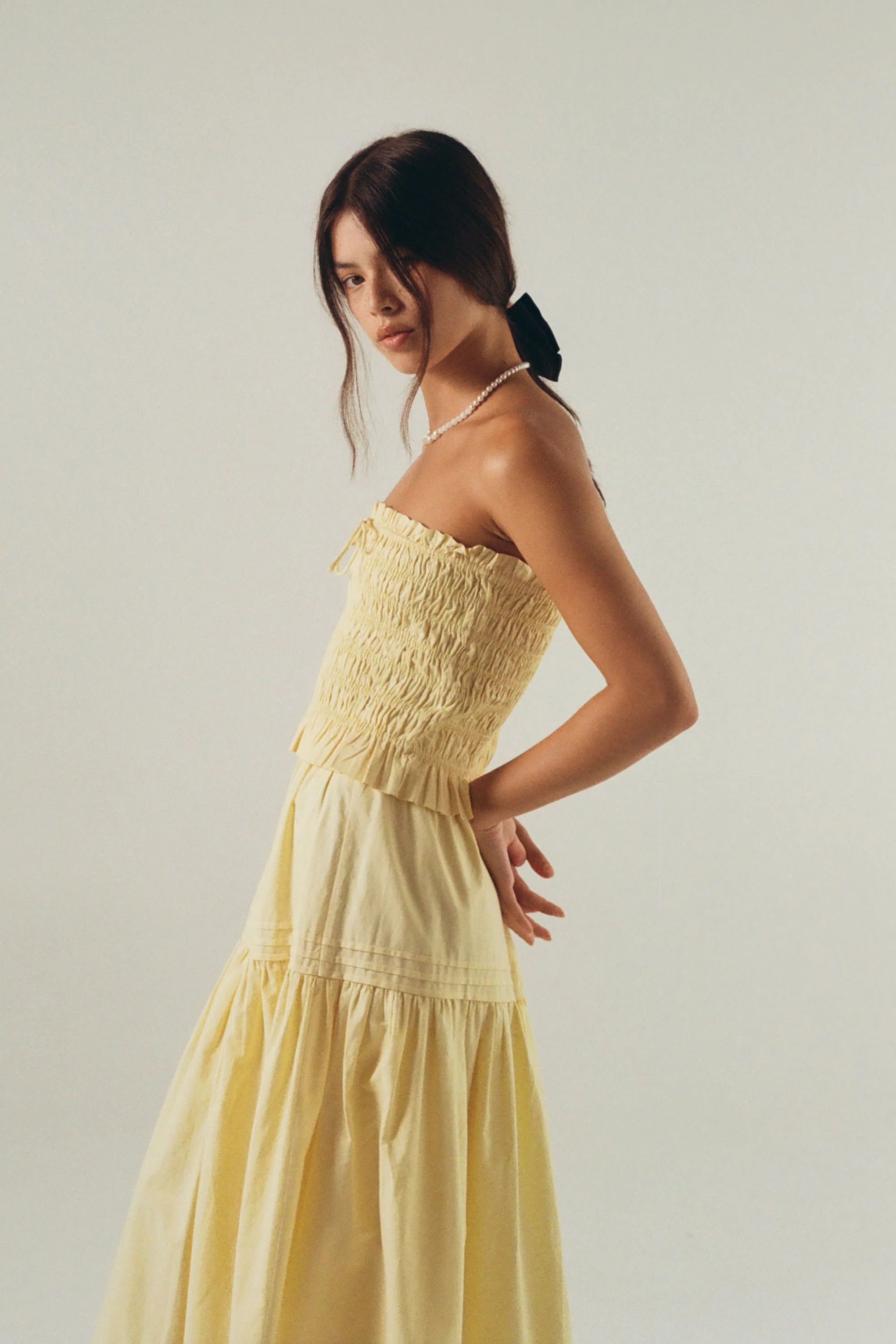 Valli Boob Tube in Buttercup Yellow - Image 7